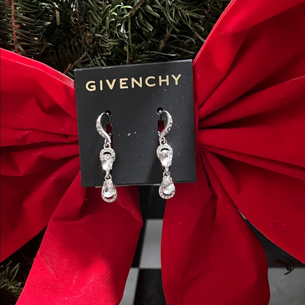 Givenchy Crystal Silver Earrings